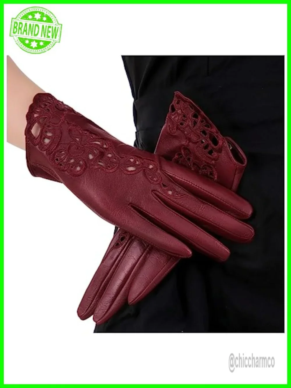 Genuine Sheepskin Leather Driving Gloves Unlined Touchscreen